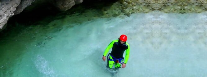 Trip Europa - Canyoning - Die Hotspots für Rafting und Canyoning. Abenteuer Aktivität in der Tiroler Natur. Tiefe Schluchten, Klammen, Gumpen, Naturwasserfälle.