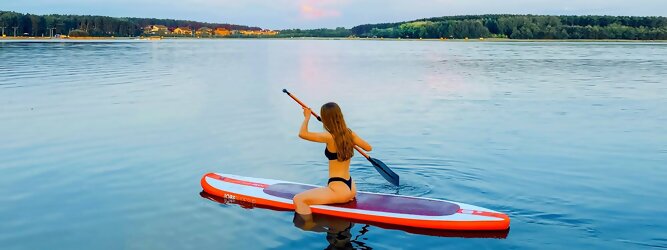 Trip Europa - Wassersport mit Balance & Technik vereinen | Stand up paddeln, SUPen, Surfen, Skiten, Wakeboarden, Wasserski auf kristallklaren Bergseen